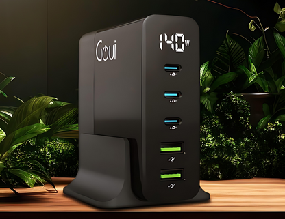 Goui Gan 140W Desktop Charger 5 Ports