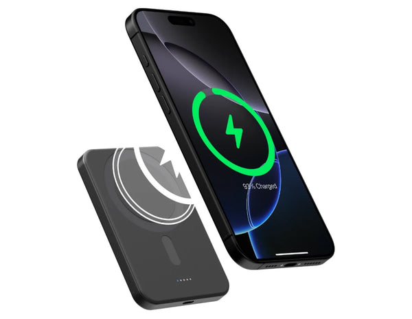 Pitaka MagEZ Power Bank (Qi2 15W) – 5000mAh Magnetic Wireless Charger | Aramid Fiber Design