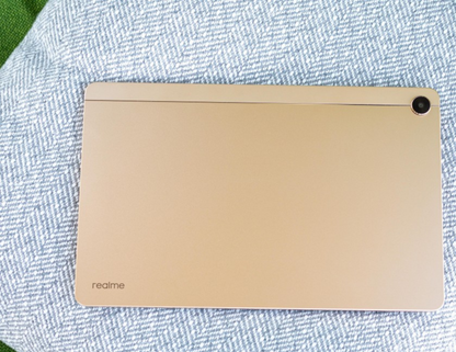 Realme Pad Gold with Case