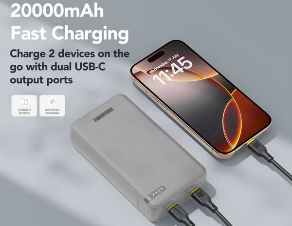 Remson Revo Charge Power Bank Combo | 2x 20000mAh & 3x 10000mAh | 20W Fast Charging