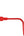 Red USB-C cable with a coiled design on a white background