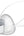 White and clear medical mask with a strap on a white background