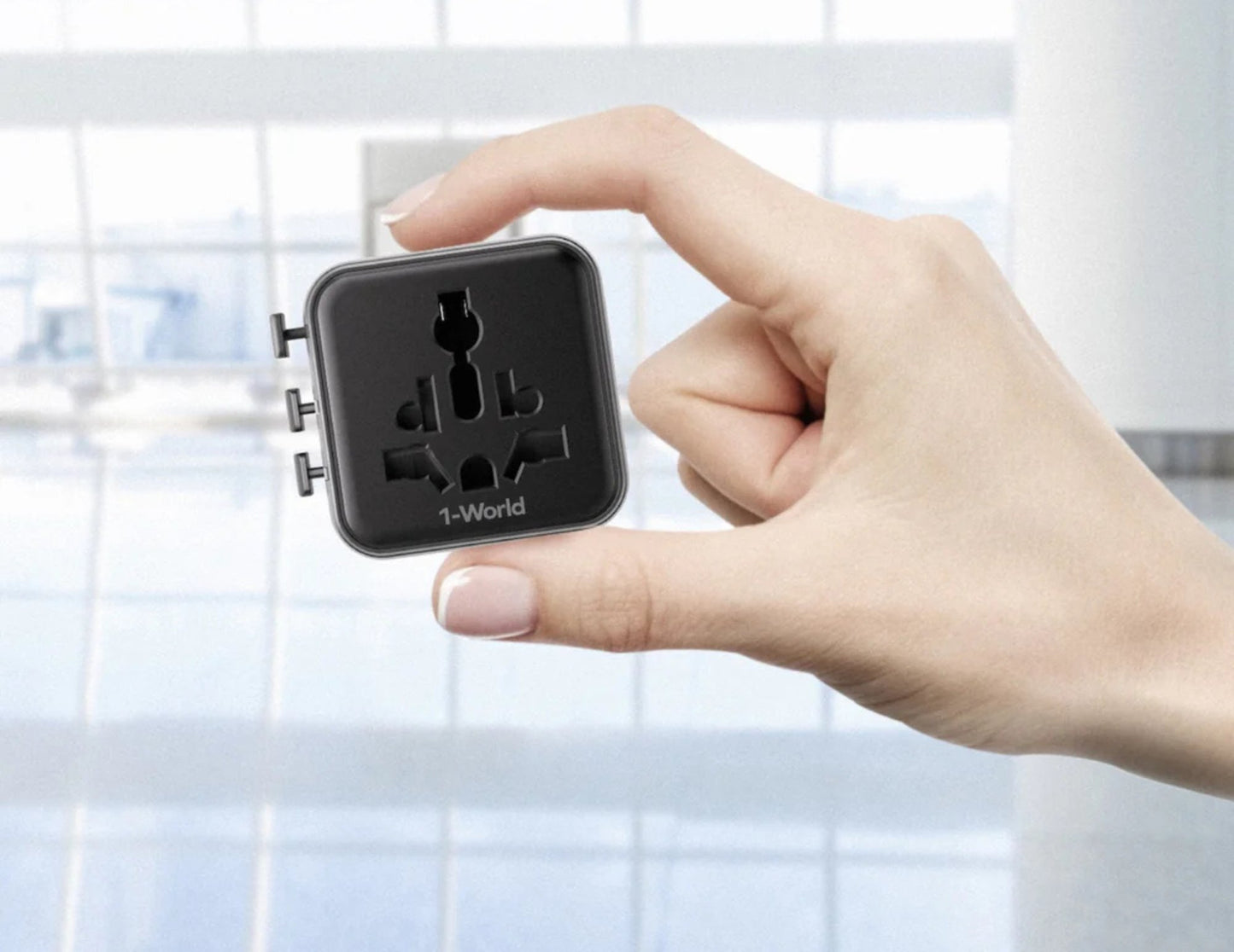Momax 1-World Universal Travel Charger with Dual AC Outlets – UA19D / UA19W