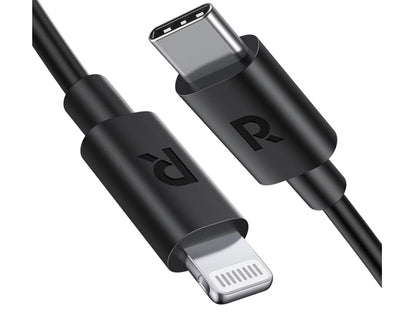 كابل RAVPower RP-CB062 من النوع C إلى Lightning بطول 1 متر - كابل شحن سريع للآيفون
