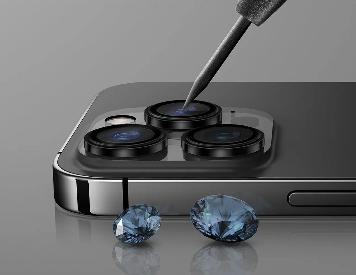 عدسة Uniq Optix Prime Sapphire لهاتف iPhone 16 Pro / Pro Max - حماية فائقة الوضوح