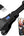 Black electronic device with USB cable and smartphone attachment on a white background