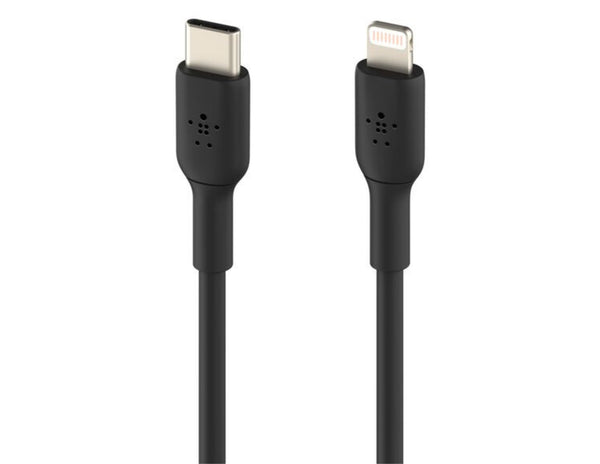 Belkin BoostCharge USB-C to Lightning Cable 1M CAA003bt1M on a white background