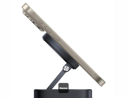 موزع Baseus MagPro Series II USB-C 7 في 1 مع شحن لاسلكي مغناطيسي بقوة 15 وات - أسود كوزميك B00072900121-00