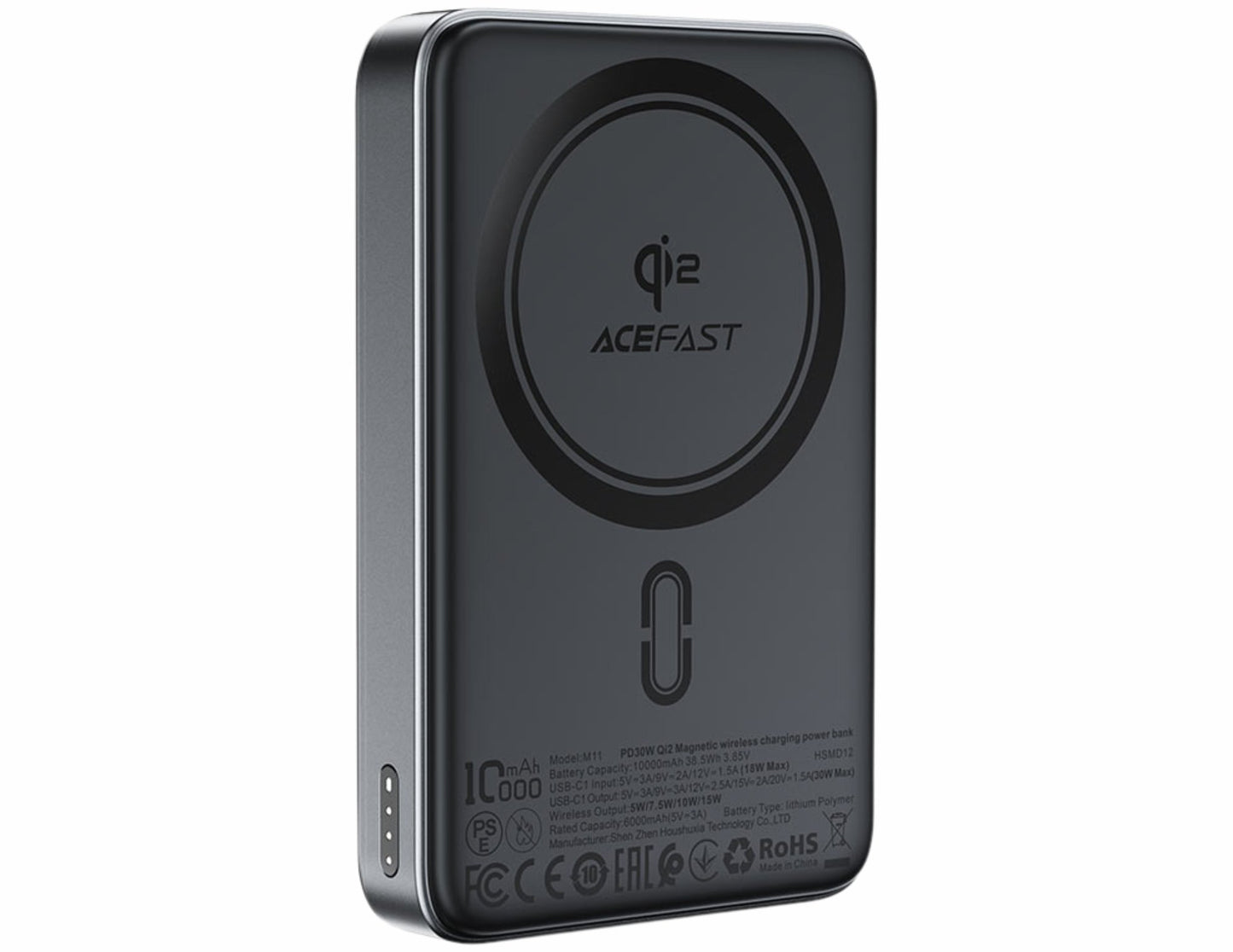 Acefast M11 10000mAh PD30W Power Bank with ACEFAST branding on a white background