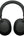 Black headphones on a white background