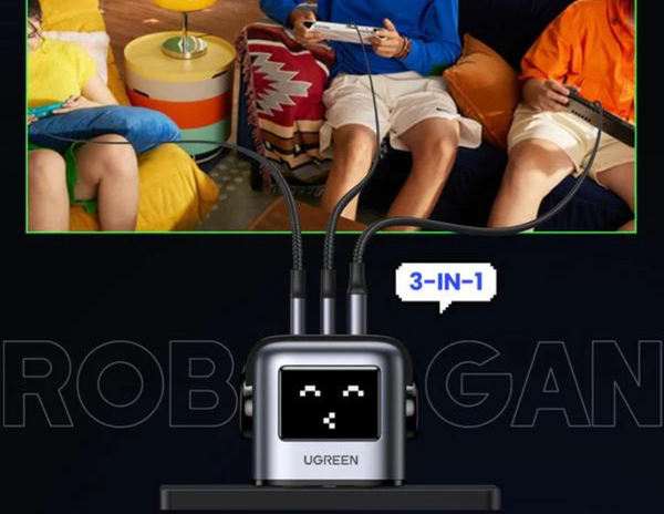 UGREEN - Nexode RG 65W USB C GaN Charger (Black)