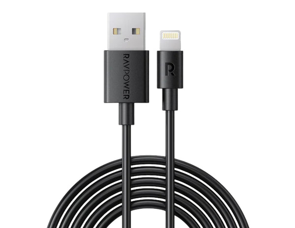 RAVPower RP-CB030 1m Lightning Cable – Fast Charge & Sync USB Cable