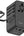 Black Momax 1‑World+ 70W GaN 3‑Port Travel Adapter with Retractable USB‑C Cable – UA18 on a white background