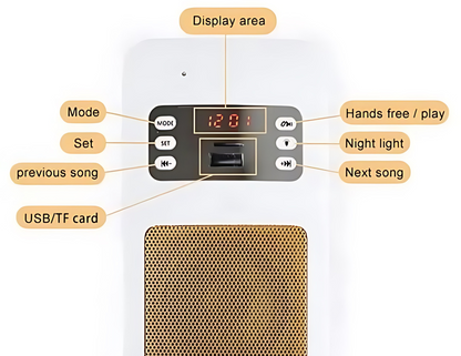 Equantu SQ-669 Smart Wall Plug Quran Speaker With Remote