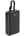 Black power bank with digital display on a white background