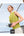 Woman holding a suitcase with a clear sky background