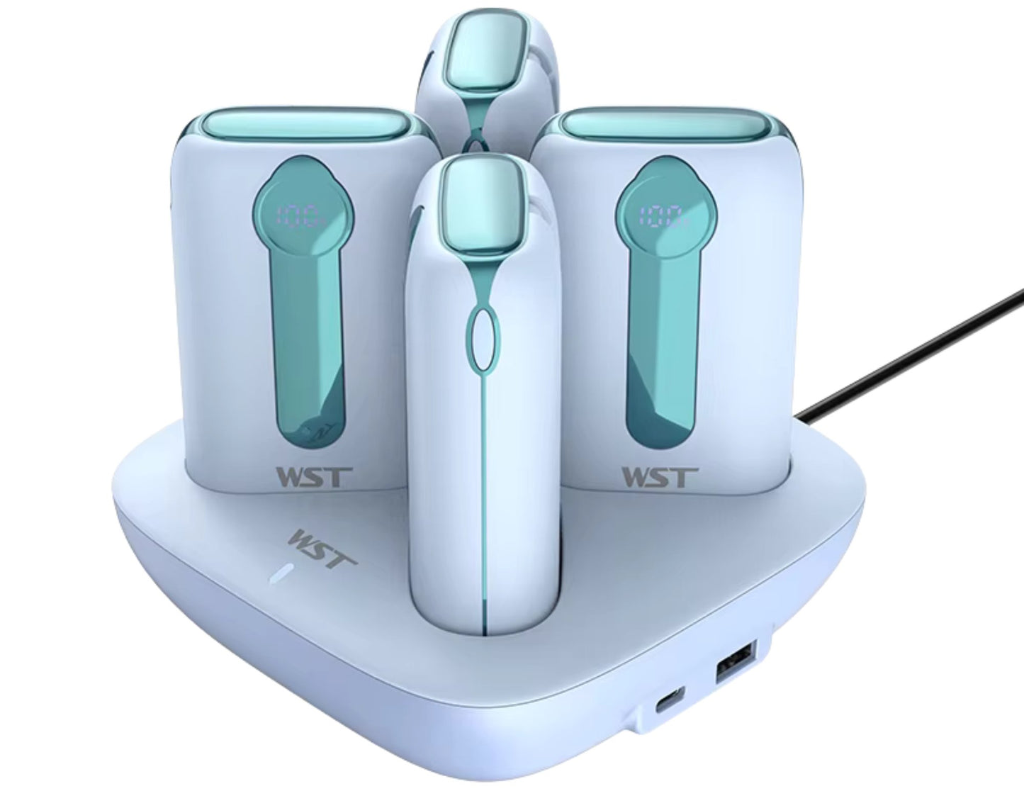 محطة إرساء بنك الطاقة WST Capsule Series بسعة 10000 مللي أمبير في الساعة × 4 - WP0224