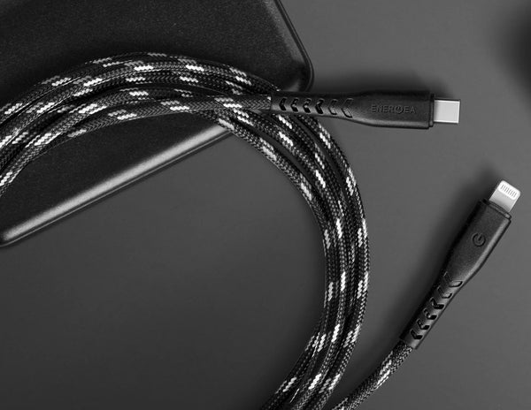 Energea NyloFlex Lightning to USB-C Cable 3M 100W – CBL-NFCL-BLK300