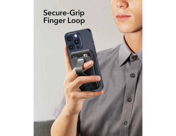 حامل محفظة ESR Grip (HaloLock) - حامل بطاقات متوافق مع MagSafe مع حامل قابل للتعديل - أسود وبني