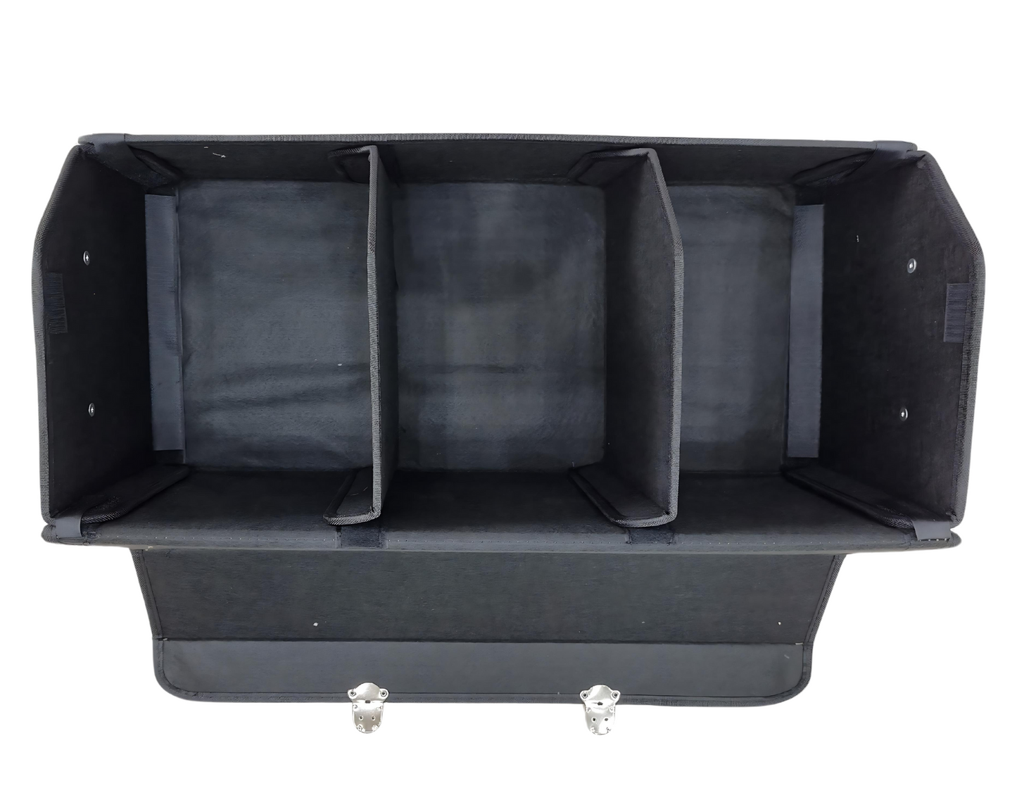 Trunk Organizer Leather Storage Box for Car - Large 3 Compartments