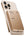 Gold phone case with battery pack attached, featuring 'momax' branding.