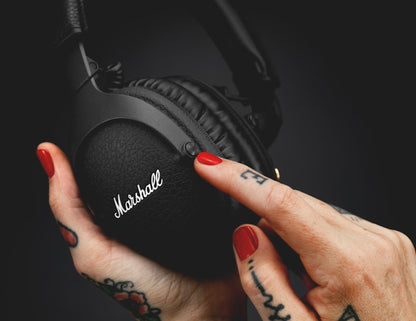 سماعات رأس لاسلكية Marshall Monitor II ANC سوداء اللون فوق الأذن