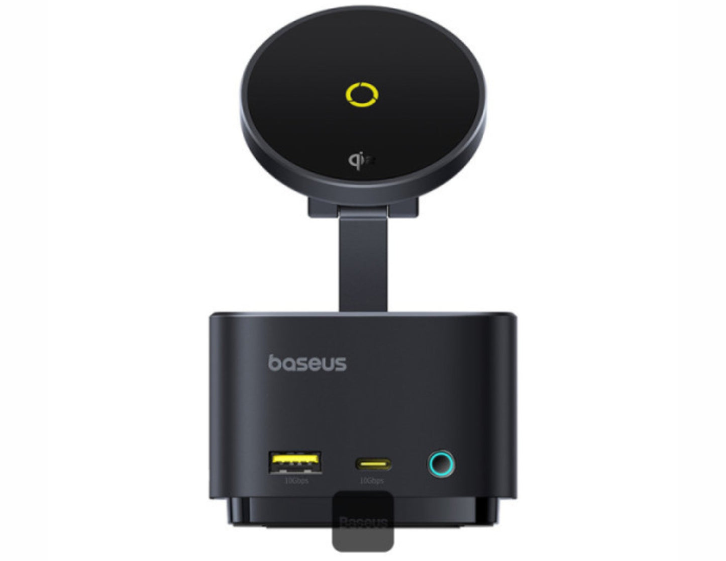 موزع Baseus MagPro Series II USB-C 7 في 1 مع شحن لاسلكي مغناطيسي بقوة 15 وات - أسود كوزميك B00072900121-00