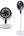 Two standing fans on a white background