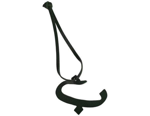 Arabic Letter Leather Car Hanging Pendant