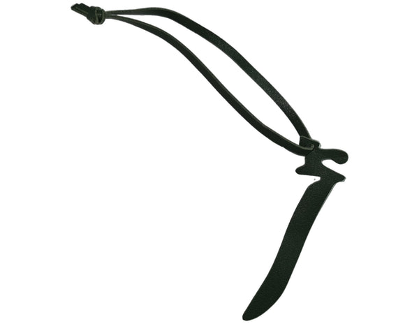 Arabic Letter Leather Car Hanging Pendant