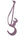 Arabic Letter Leather Car Hanging Pendant