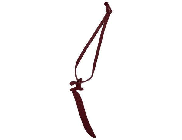 Arabic Letter Leather Car Hanging Pendant