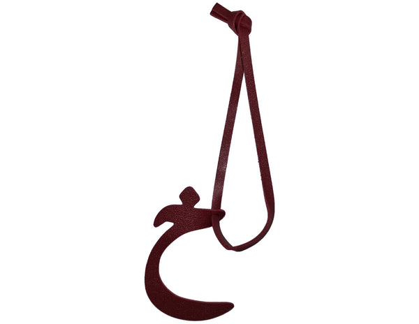 Arabic Letter Leather Car Hanging Pendant