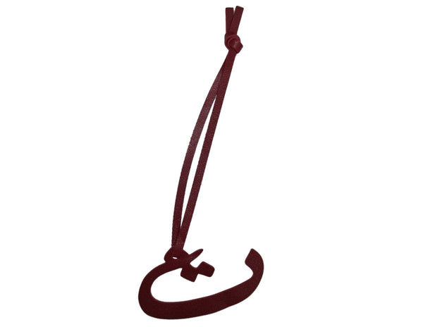 Arabic Letter Leather Car Hanging Pendant