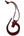 Arabic Letter Leather Car Hanging Pendant