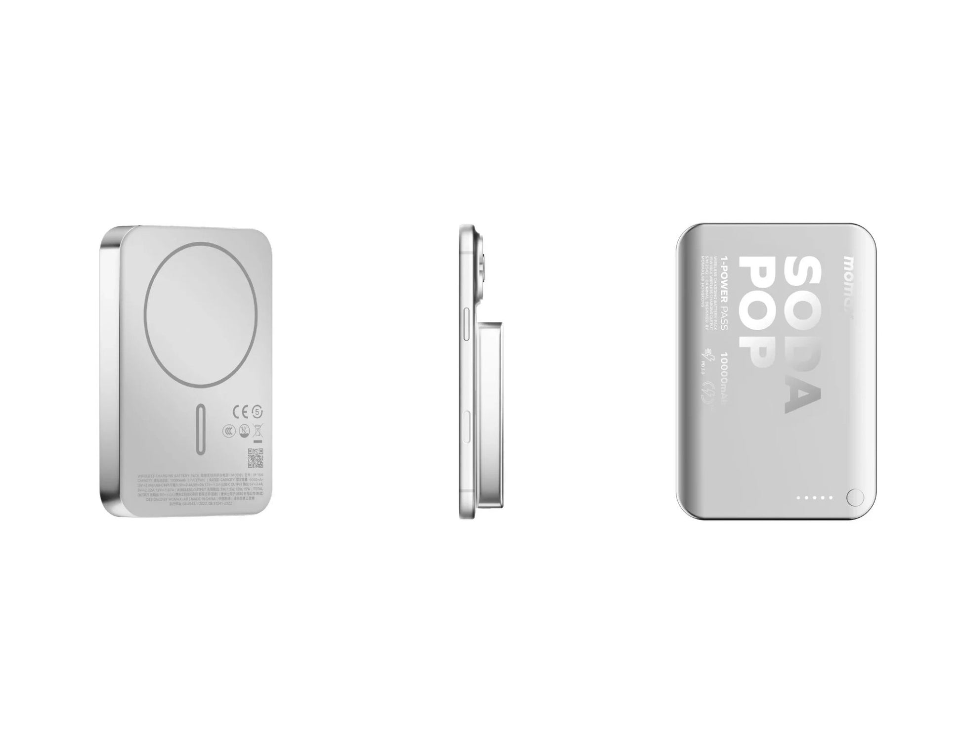Momax 1-Power Pass 10000mAh magnetic wireless power bank IP166 Qatar