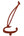 Arabic Letter Leather Car Hanging Pendant