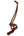 Arabic Letter Leather Car Hanging Pendant