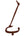 Arabic Letter Leather Car Hanging Pendant