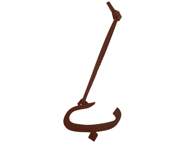 Arabic Letter Leather Car Hanging Pendant