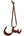 Arabic Letter Leather Car Hanging Pendant