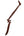 Arabic Letter Leather Car Hanging Pendant