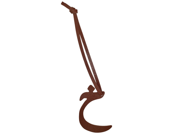 Arabic Letter Leather Car Hanging Pendant