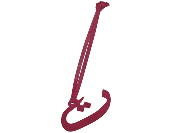 Arabic Letter Leather Car Hanging Pendant