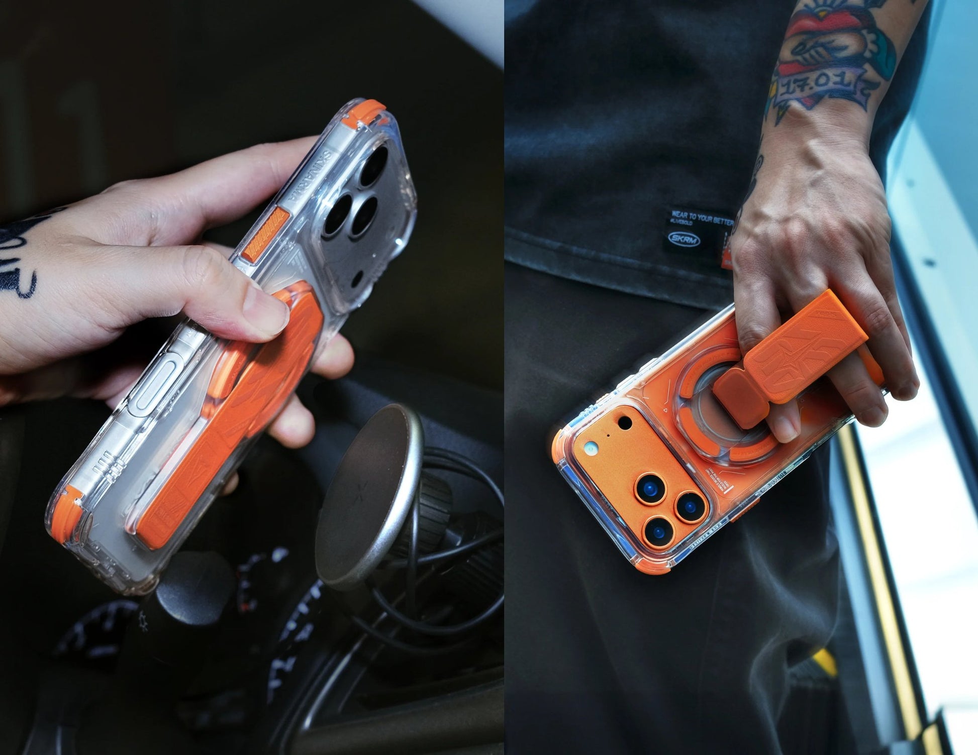 Skinarma PHAZE ARCH XE magnetic grip stand foldable black