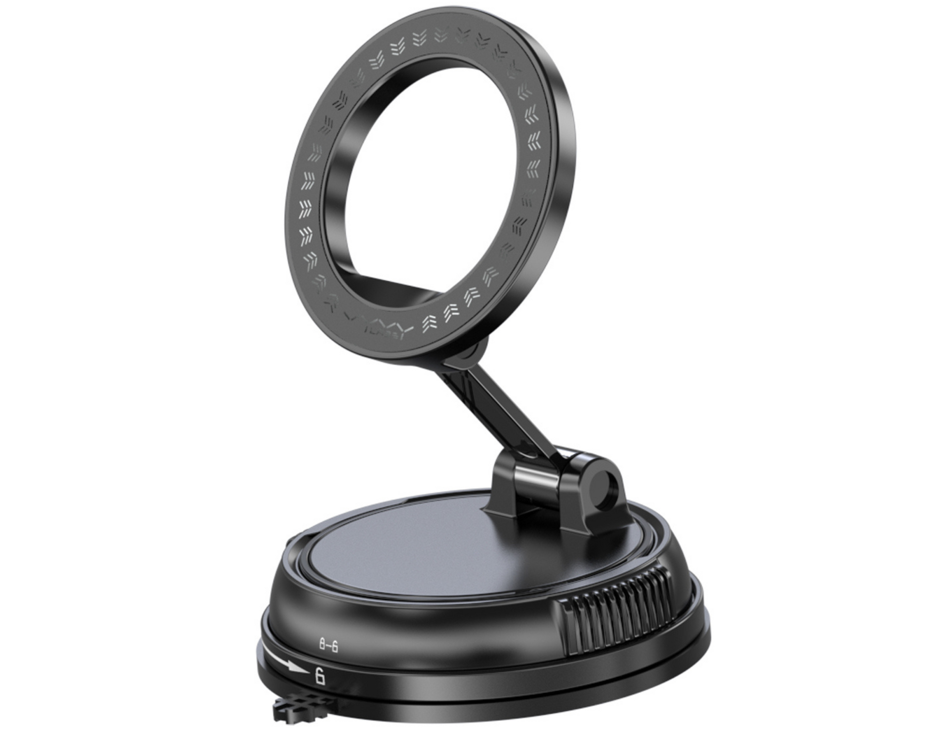 Vyvylabs MagLift 360° Car Mount in black with a foldable design.