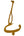 Arabic Letter Leather Car Hanging Pendant