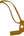 Arabic Letter Leather Car Hanging Pendant