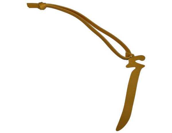 Arabic Letter Leather Car Hanging Pendant