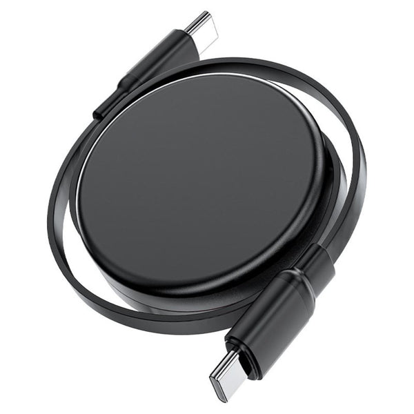 Acefast C13-03 USB-C to USB-C retractable charging cable PD60W fast charge 0.8m Qatar
